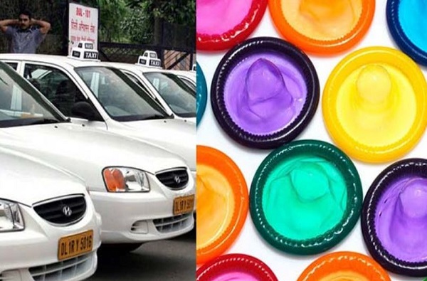 delhi cab drivers condom