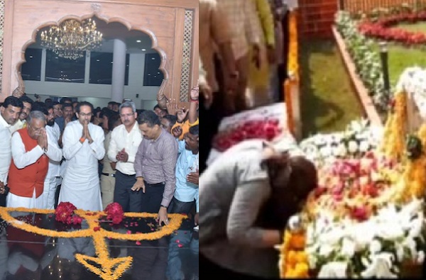 Pankaja Munde at Balasaheb Thackeray Memorial
