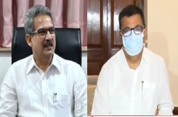 Shiv Sena MP Anil Desai's visit to Balasaheb Thorat, an attempt to remove resentment even before the Chief Minister's visit?  शिवसेना खासदार अनिल देसाई बाळासाहेब थोरातांच्या भेटीला, मुख्यमंत्र्यांच्या भेटीपूर्वीच नाराजी दूर करण्याचे प्रयत्न?  शिवसेनेचे नेते आणि राज्यसभेचे खासदार अनिल देसाई (Anil Desai meet Balasaheb Thorat) यांनी काँग्रेसचे ज्येष्ठ नेते आणि राज्याचे महसूलमंत्री बाळासाहेब थोरात यांची भेट घेतली.  India 24 Hours News