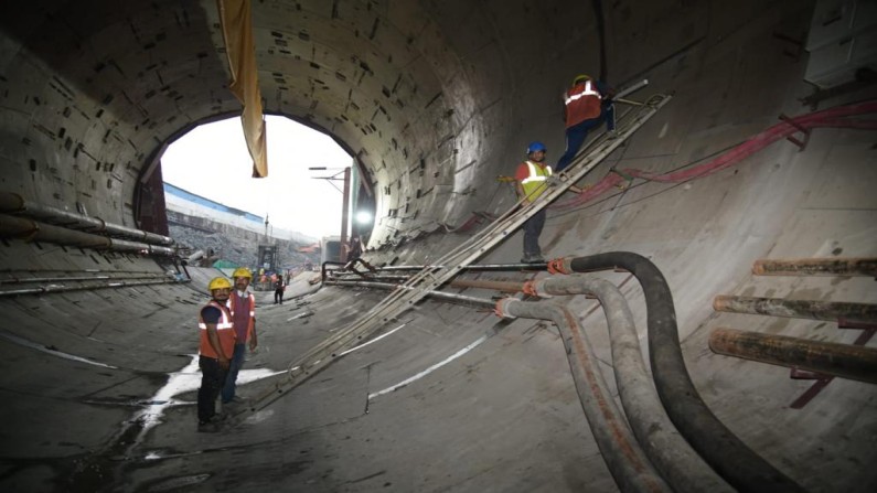 Mumbai Coastal road project 100 meter tunnel work completed