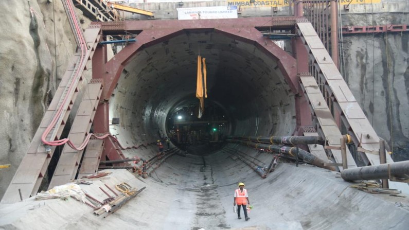 Mumbai Coastal road project 100 meter tunnel work completed