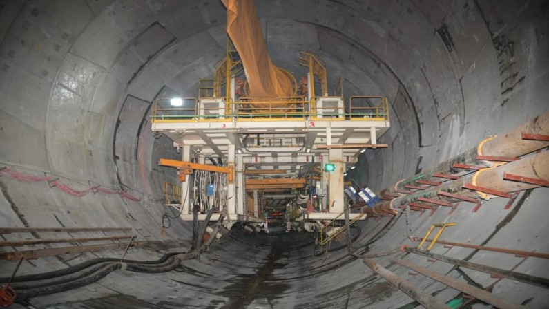 Mumbai Coastal road project 100 meter tunnel work completed
