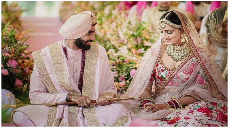 jasprit bumrah, sanjana ganesan, jasprit bumrah wife, sanjana ganesan husband, cricketer Jasprit Bumrah, Sports anchor Sanjana Ganesan, goa, jasprit bumrah marriage, sanjana ganesan marriage,