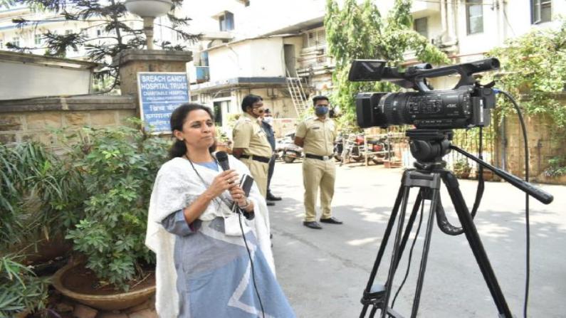 Supriya Sule took virtual rally for Pandharpur bypoll