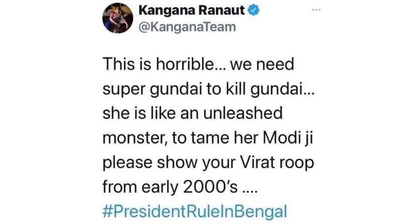 kangana controversial tweets