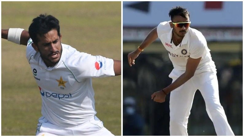 team india, indian cricket team, axar patel, hasan ali, pakistan, 5 wickets, test cricket, bcci, pcb,