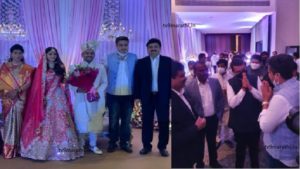 Rohit Pawar meets Devendra Fadnavis Ram Shinde Daughter Wedding