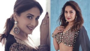 Madhuri Dixit : धकधक गर्लची घायाळ करणारी अदा, सोशल मीडियावर फोटो शेअर