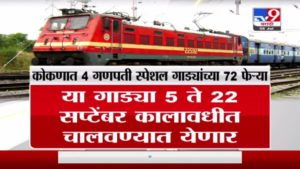 गणेशोत्सवासाठी कोकणात जाणाऱ्या चाकरमान्यांना दिलासा, मध्य रेल्वेकडून स्पेशल गाड्या