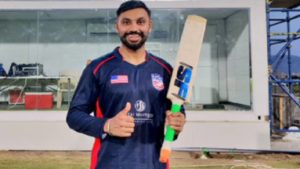 VIDEO : भारतीय वंशाच्या जसकरणची धमाकेदार फलंदाजी, 6 चेंडूत 6 षटकार ठोकत रचला इतिहास 